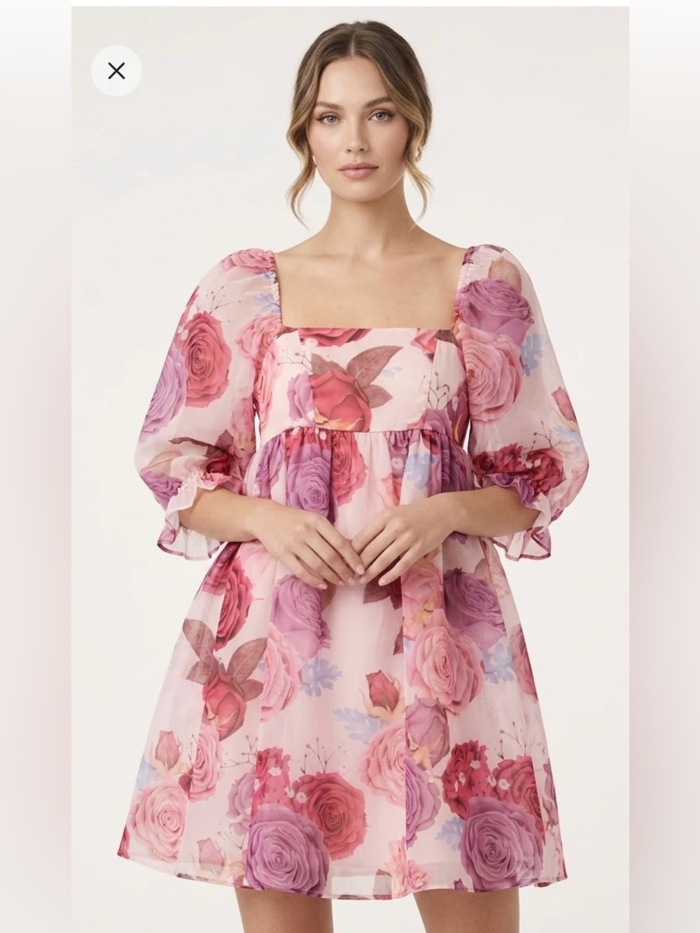 JessaKae Pink Floral Mini Dress NWT